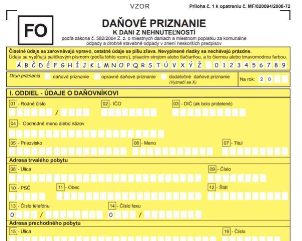 Kúpili alebo predali ste nehnuteľnosť v roku 2025? Nezabudnite na daň z nehnuteľnosti.